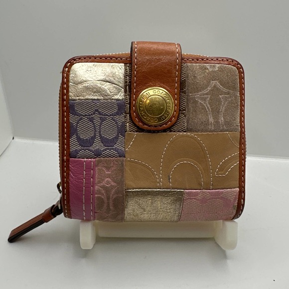 Coach Handbags - Coach  tan multi color wallet LIVE LISTING